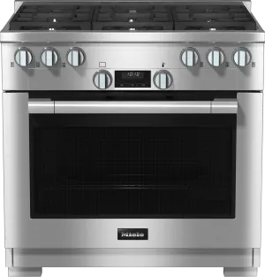 Miele HR11343GAG Hr 1134-3 G Ag - 36 Range All Gas With Directselect. Twin Convection Fans And M Pro Dual Stacked Burners