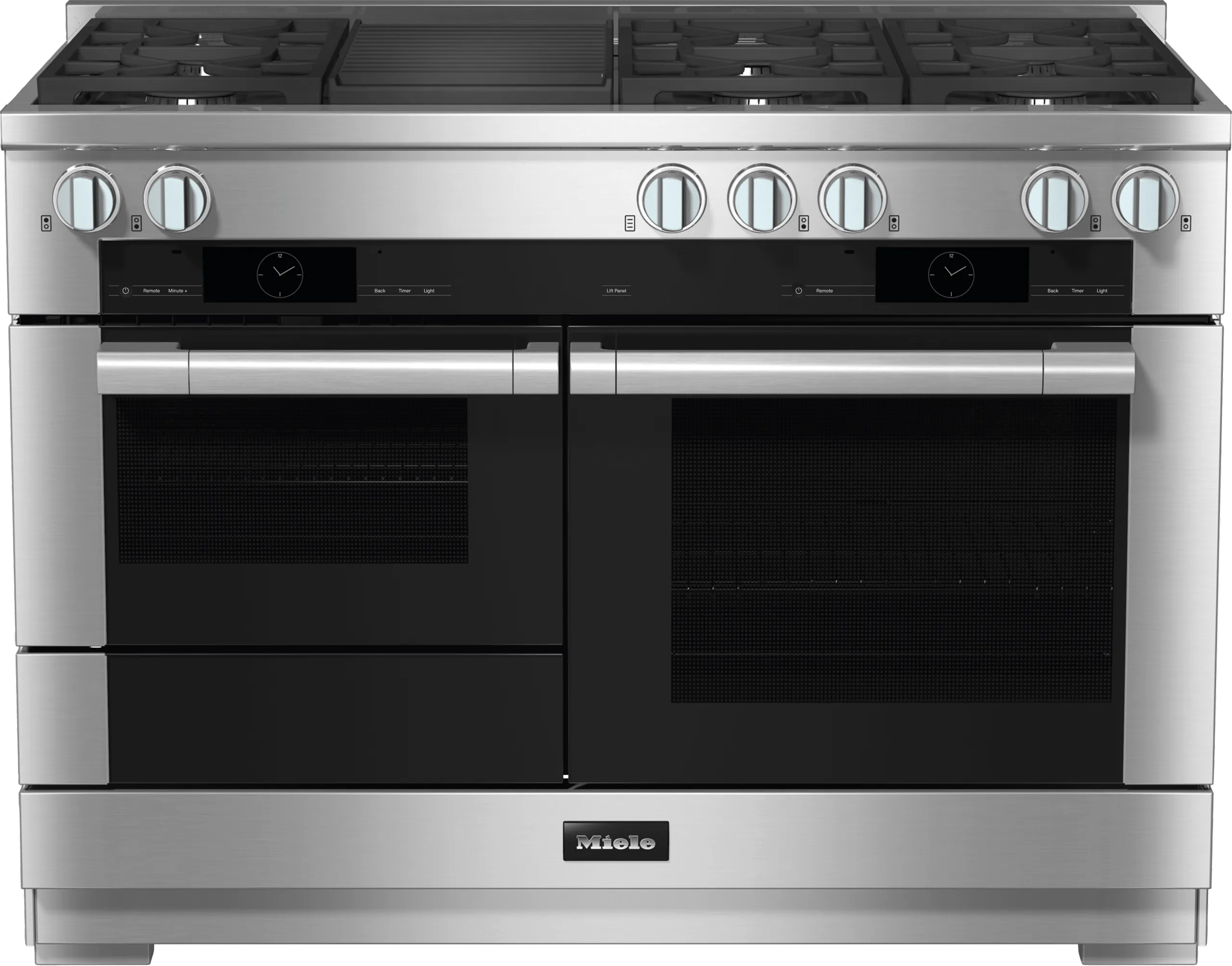 Miele HR19553GDFGR Hr 1955-3 G Df Gr - 48 Inch Range - The Dual Fuel All-Rounder With M Touch For The Highest Demands.