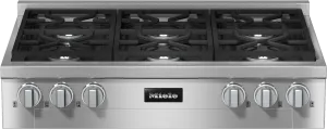 Miele KMR11343LP Kmr 1134-3 Lp Edst/Clst - 36-Inch Rangetop With 6 Burners For Professional Applications