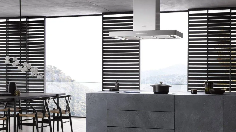 Miele PUR98DSS Pur 98 D - Island DCor Hood With Energy-Efficient Led Lighting And Backlit Controls For Easy Use.