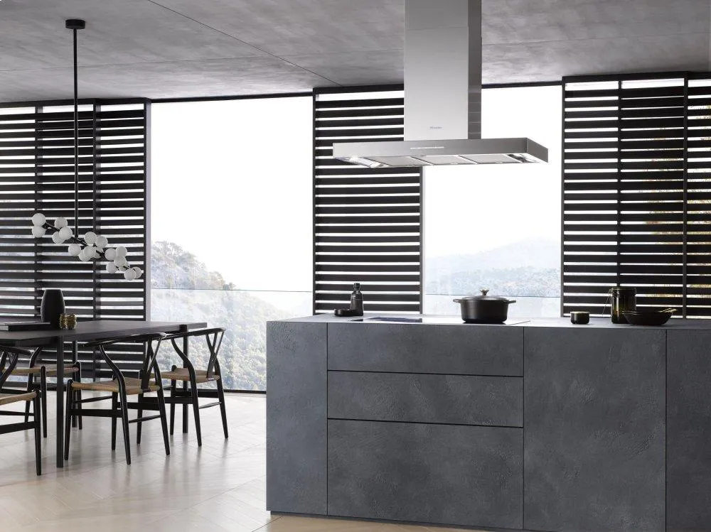 Miele PUR98DSS Pur 98 D - Island DCor Hood With Energy-Efficient Led Lighting And Backlit Controls For Easy Use.