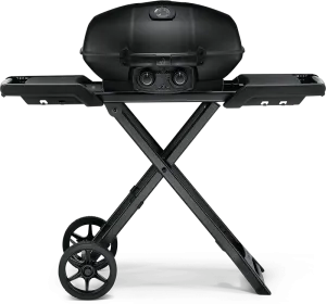 Napoleon Bbq PRO285XMKPHM Phantom Travelq Pro 285 Portable Gas Grill With Scissor Cart . Matte/Matt Black . Propane