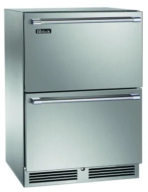 Perlick HP24ZS45 24 Dual-Zone Freezer/Refrigerator Drawers