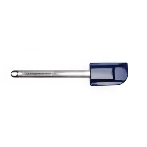 RSVP International Silicone Spatula with Stainless Steel Handle - Large - Blue