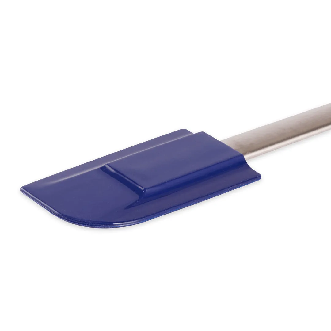 RSVP International Silicone Spatula with Stainless Steel Handle - Medium - Blue
