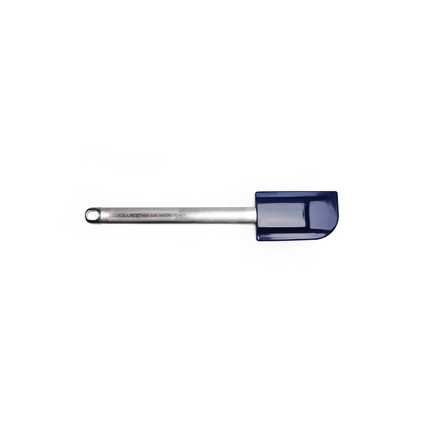RSVP International Silicone Spatula with Stainless Steel Handle - Small - Blue