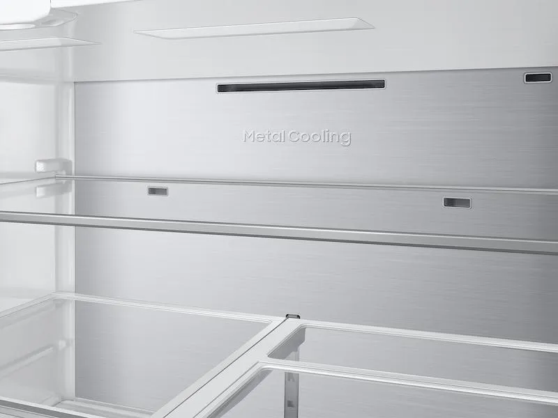 Samsung RF90F29AEW Bespoke 29 Cu. Ft. 4-Door French Door Refrigerator With Ai Family Hub&#8482;  & Ai Vision Inside&#8482; In White Glass