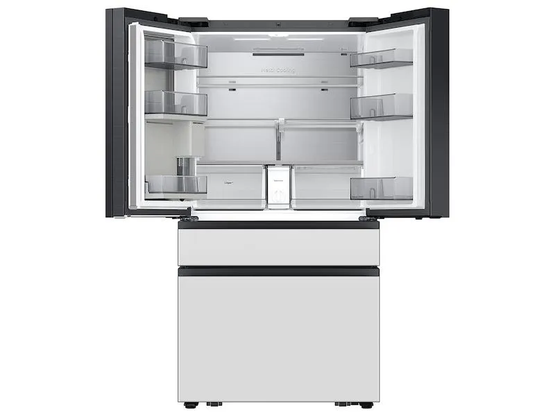 Samsung RF90F29AEW Bespoke 29 Cu. Ft. 4-Door French Door Refrigerator With Ai Family Hub&#8482;  & Ai Vision Inside&#8482; In White Glass