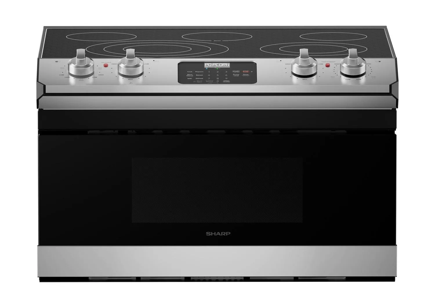 Sharp STR3065HS Smart Radiant Rangetop With Microwave Drawer Oven