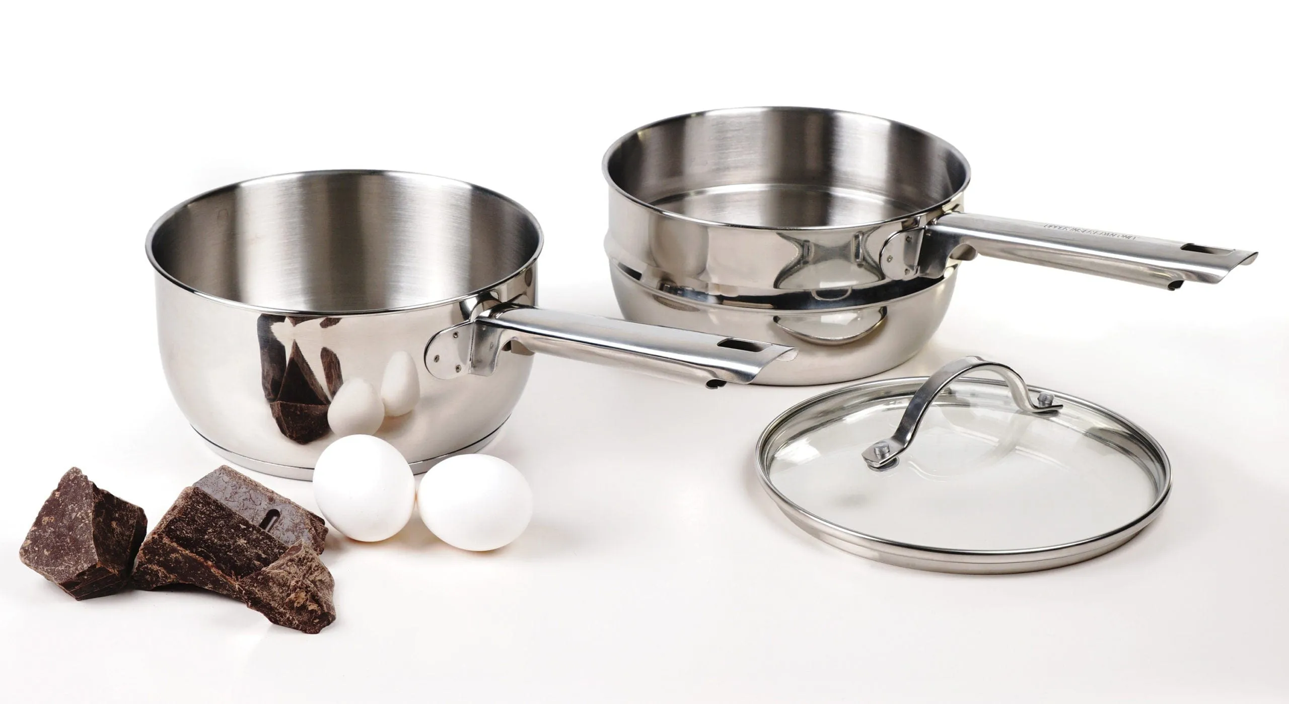 Stainless Steel Double Boiler (Bain-Marie). Induction Compatible