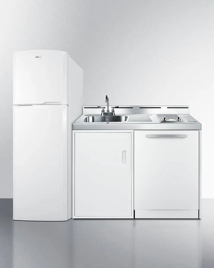 Summit ACKDW721G 71 Wide All-In-One Kitchenette With Dishwasher
