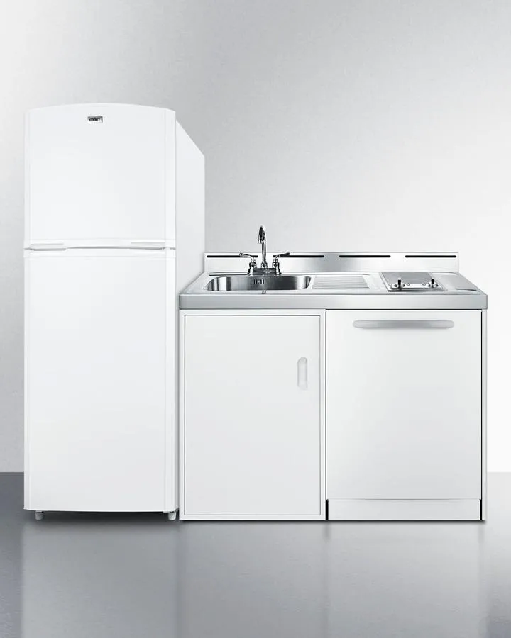 Summit ACKDW751G 75 Wide All-In-One Kitchenette With Dishwasher
