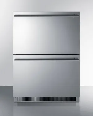 Summit ADFD2D24 24 Wide 2-Drawer All-Freezer. Ada Compliant