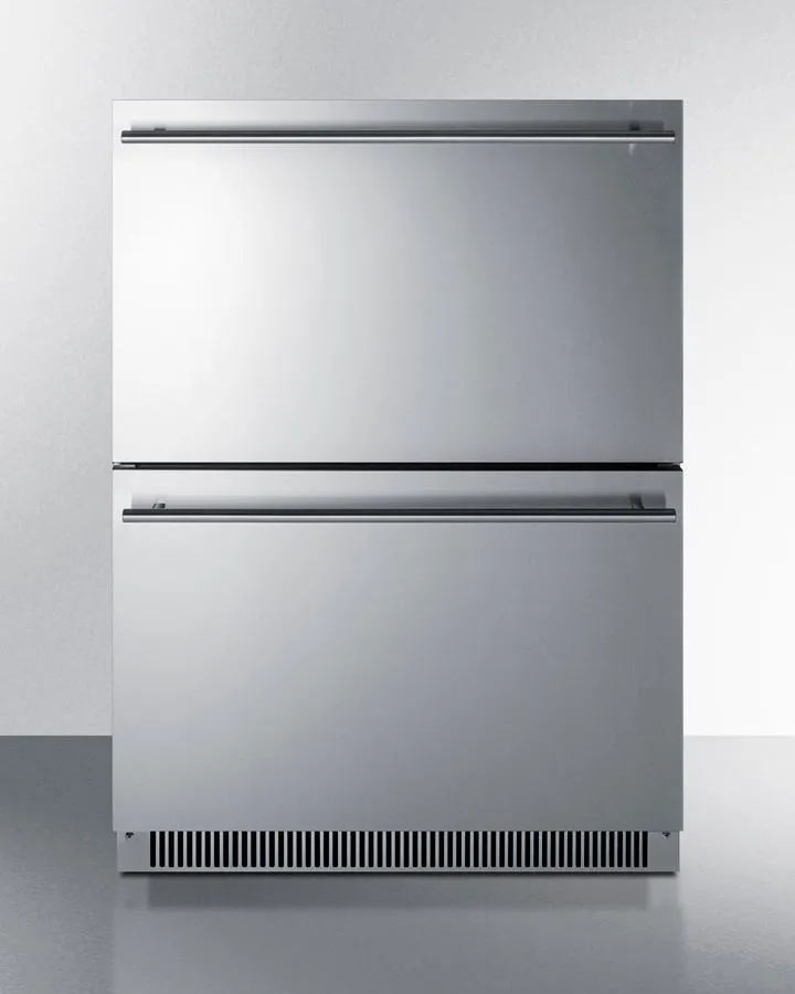 Summit ADFD2D24 24 Wide 2-Drawer All-Freezer. Ada Compliant