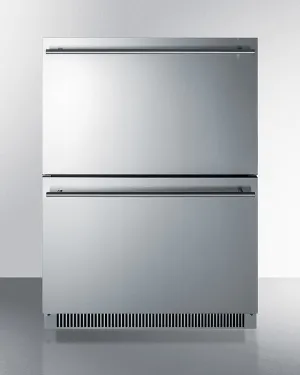 Summit ADRD24 24 Wide 2-Drawer All-Refrigerator. Ada Compliant