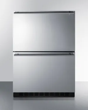 Summit ADRD241 24 Wide 2-Drawer All-Refrigerator. Ada Compliant