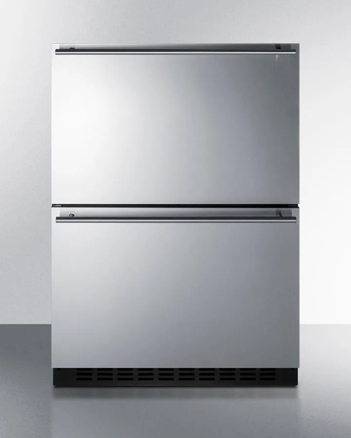 Summit ADRD241 24 Wide 2-Drawer All-Refrigerator. Ada Compliant