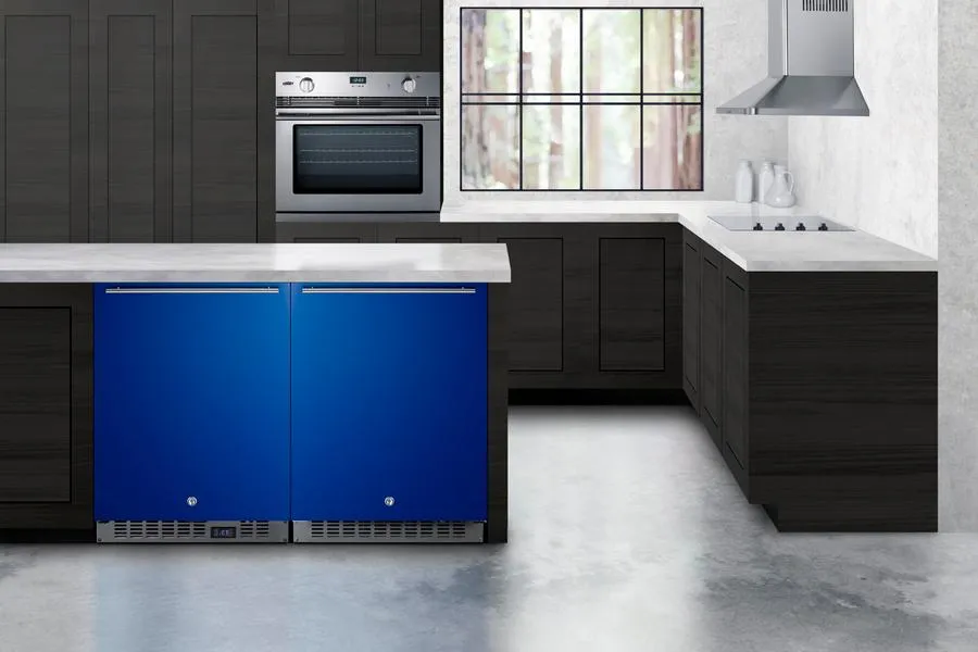Summit AL54BLHD 24 Wide Built-In All-Refrigerator. Ada Compliant