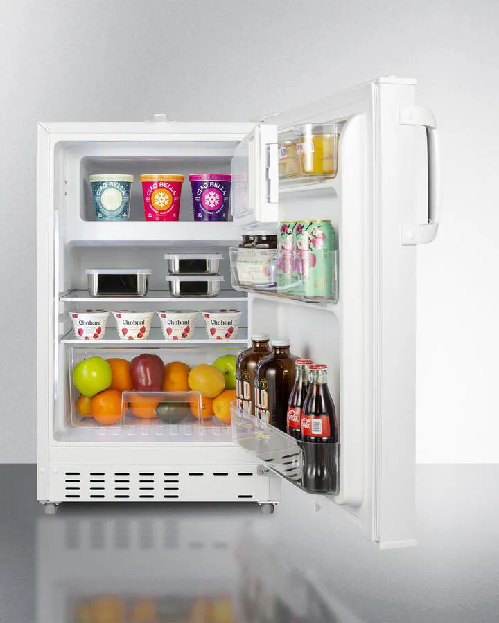 Summit ALRF48 20 Wide Built-In Refrigerator-Freezer. Ada Compliant