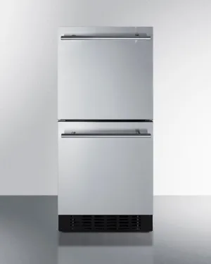 Summit ASDR1524 15 Wide 2-Drawer All-Refrigerator. Ada Compliant