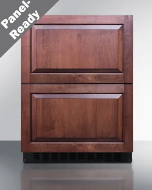 Summit ASDR2414PNR 24 Wide 2-Drawer All-Refrigerator. Ada Compliant (Panels Not Included)