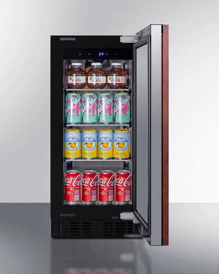 Summit ASDS1523IF 15 Wide Built-In All-Refrigerator. Ada Compliant
