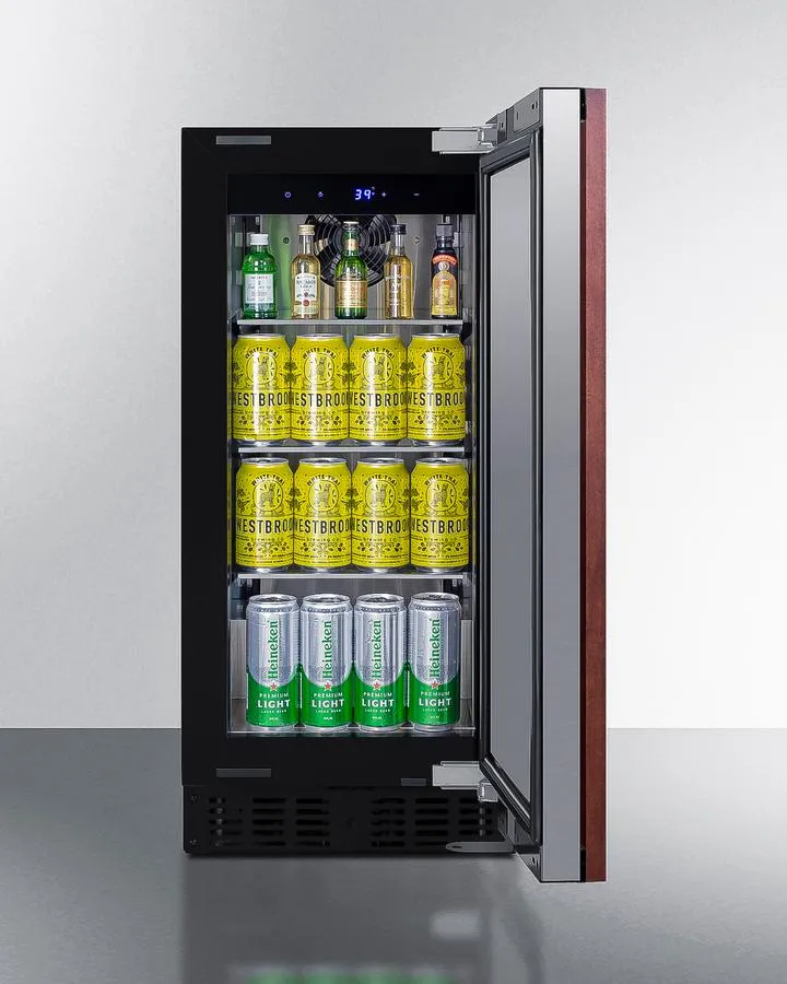 Summit ASDS1523IF 15 Wide Built-In All-Refrigerator. Ada Compliant