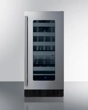 Summit ASDW1522 15 Wide Built-In Wine Cellar. Ada Compliant
