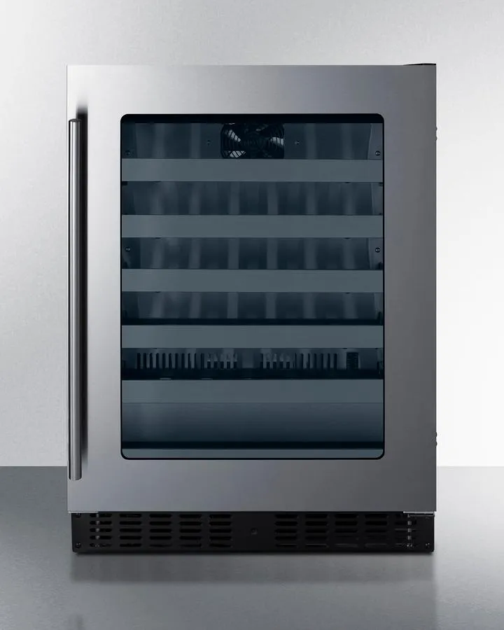 Summit ASDW2412 24 Wide Built-In Wine Cellar. Ada Compliant