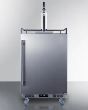 Summit BC74OSCOM 24 Wide Built-In Outdoor Commercial Beer Kegerator
