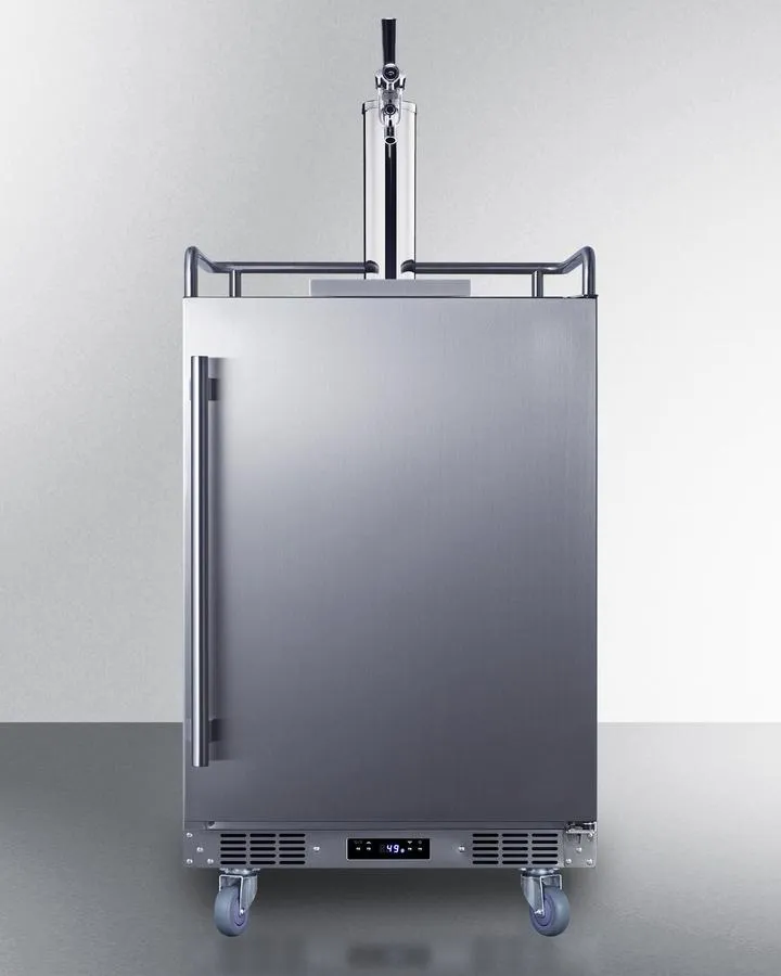 Summit BC74OSCOM 24 Wide Built-In Outdoor Commercial Beer Kegerator