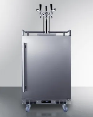 Summit BC74OSCOMTRIPLE 24 Wide Built-In Outdoor Commercial Beer Kegerator