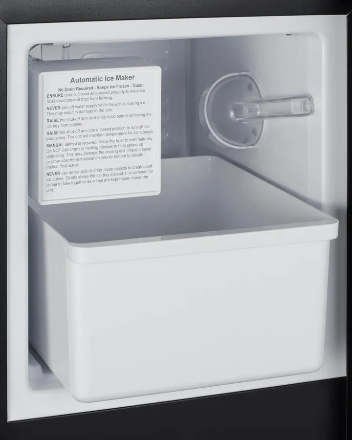 Summit BIM26LHD 15 Lb. Drain-Free Built-In Icemaker