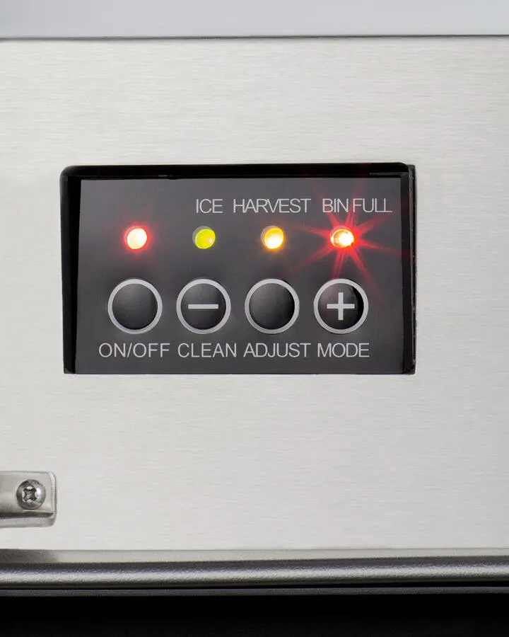 Summit BIM44GCSSIF Built-In 50 Lb. Clear Icemaker