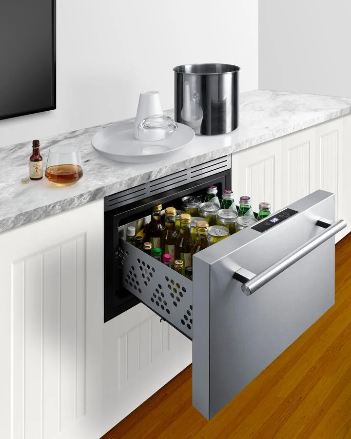 Summit COOL1D 18 Wide Built-In Wine/Beverage Cooler Drawer