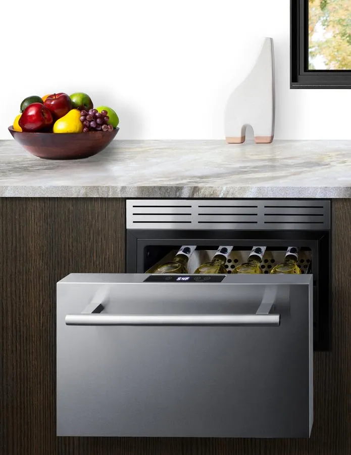 Summit COOL1D 18 Wide Built-In Wine/Beverage Cooler Drawer