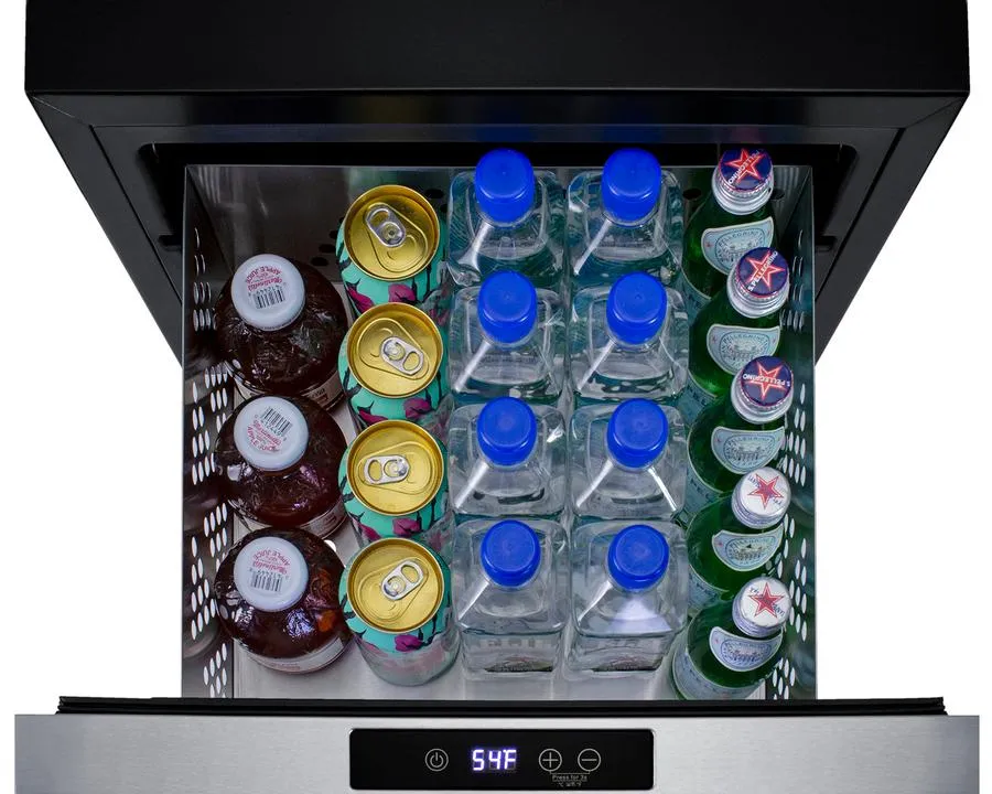 Summit COOL1D 18 Wide Built-In Wine/Beverage Cooler Drawer