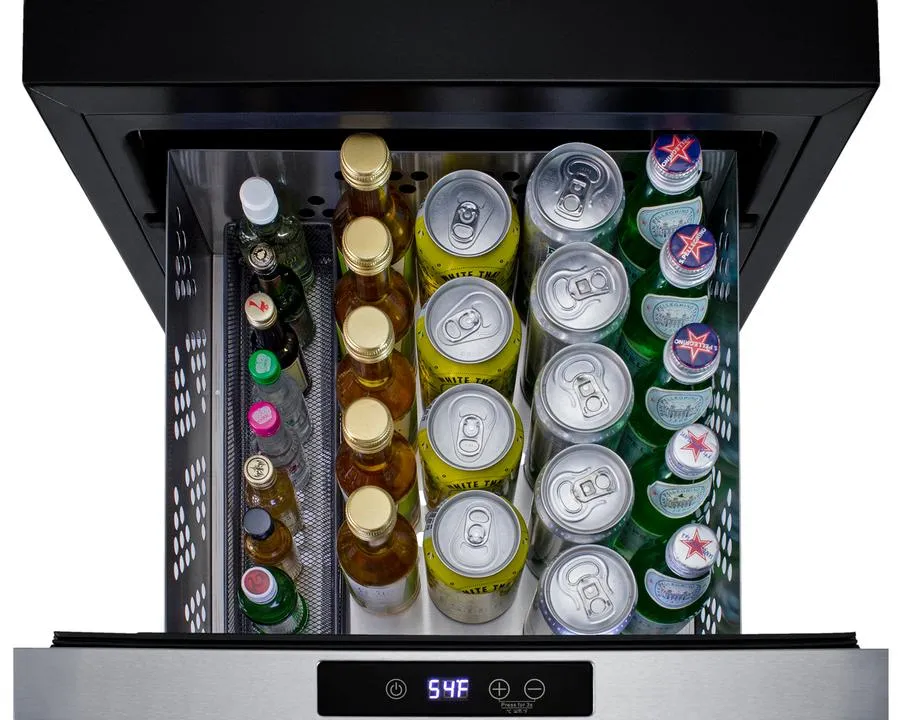 Summit COOL1D 18 Wide Built-In Wine/Beverage Cooler Drawer