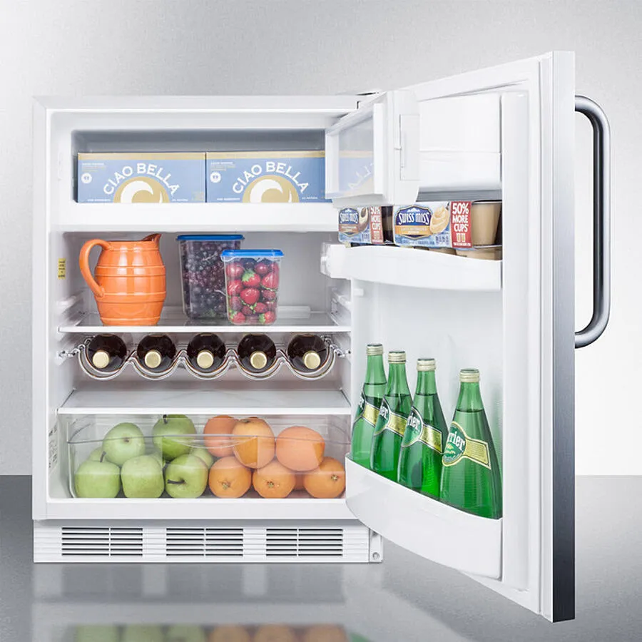 Summit CT661WCSS 24 Wide Built-In Refrigerator-Freezer