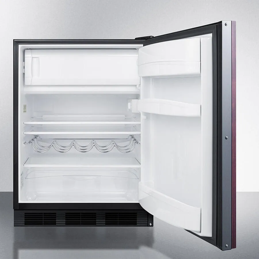 Summit CT663BKBIIF 24 Wide Built-In Refrigerator-Freezer
