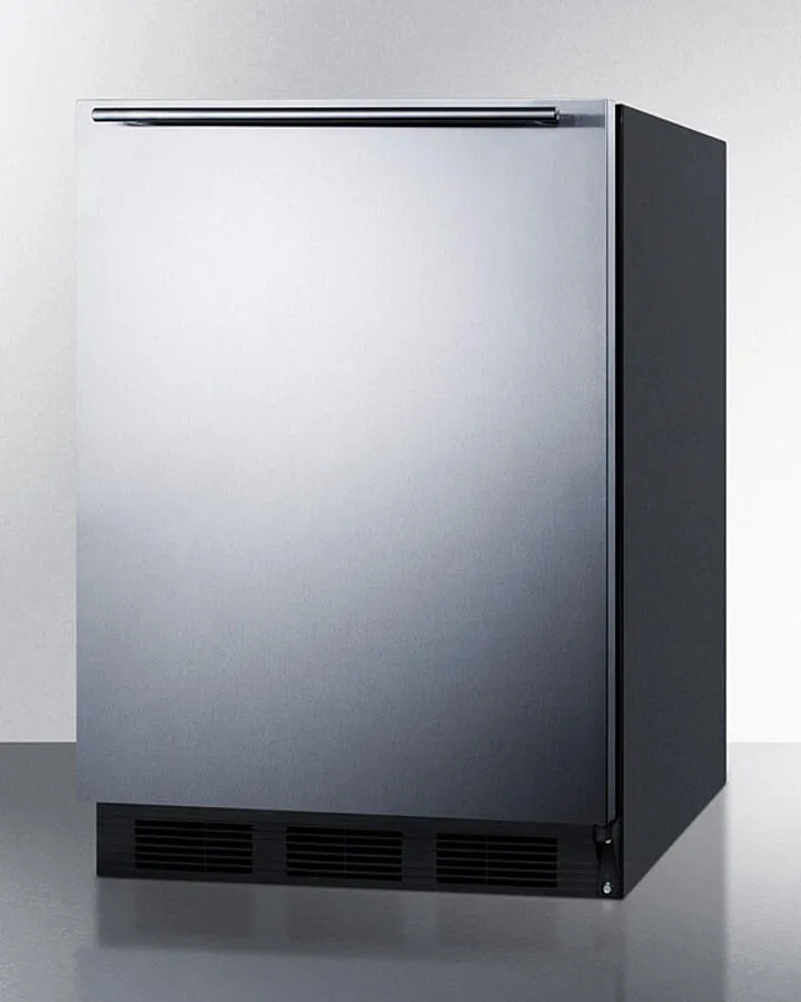 Summit CT663BKBISSHH 24 Wide Built-In Refrigerator-Freezer