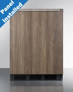 Summit CT663BKBIWP1 24 Wide Built-In Refrigerator-Freezer With Wood Panel Door
