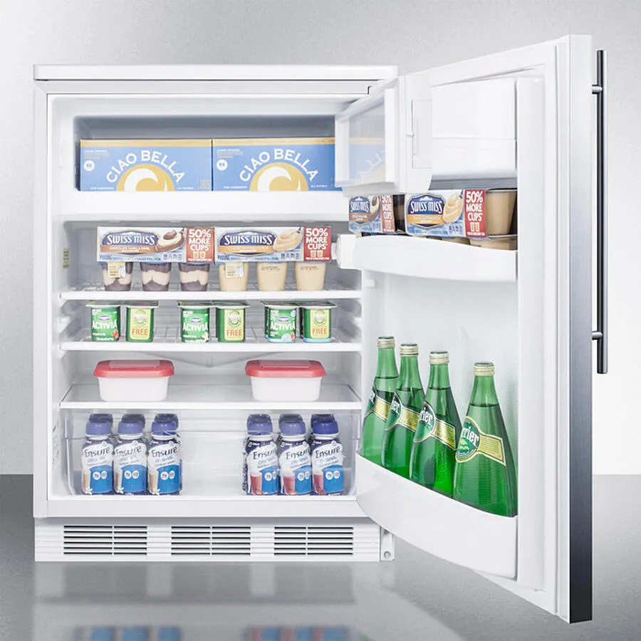 Summit CT66LWBISSHV 24 Wide Built-In Refrigerator-Freezer