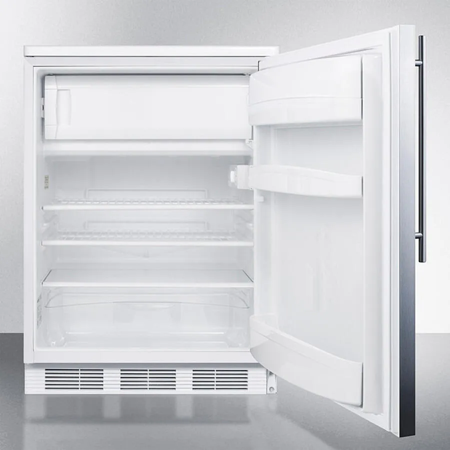 Summit CT66LWBISSHV 24 Wide Built-In Refrigerator-Freezer