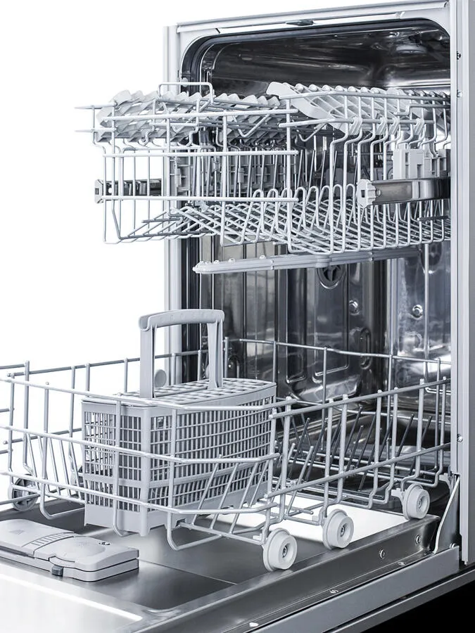 Summit DW18SS2ADA 18 Wide Ada Compliant Energy Star Qualified Dishwasher With Stainless Steel Or Panel-Ready Door. Made In Europe