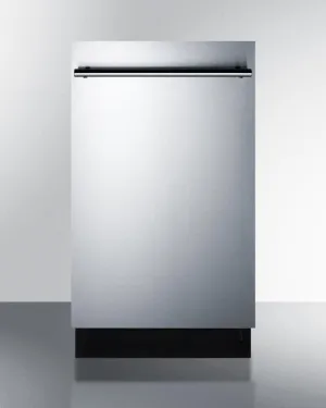Summit DW18SS2ADA 18 Wide Ada Compliant Energy Star Qualified Dishwasher With Stainless Steel Or Panel-Ready Door. Made In Europe