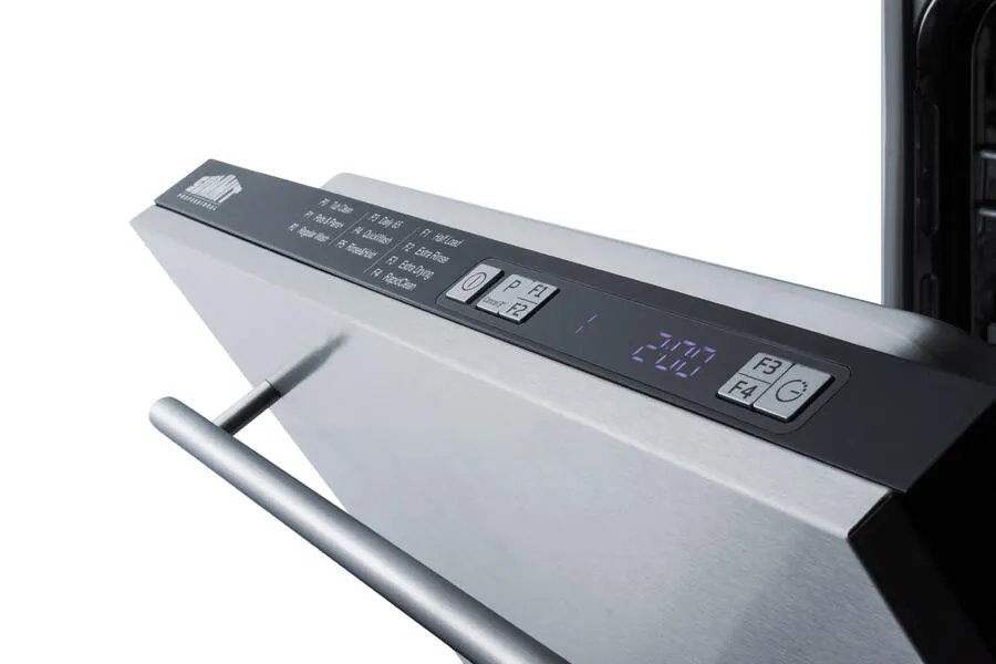 Summit DW18SS2ADA 18 Wide Ada Compliant Energy Star Qualified Dishwasher With Stainless Steel Or Panel-Ready Door. Made In Europe