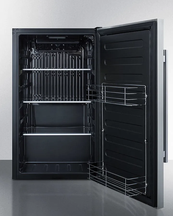 Summit FF195ADA Shallow Depth Built-In All-Refrigerator. Ada Compliant
