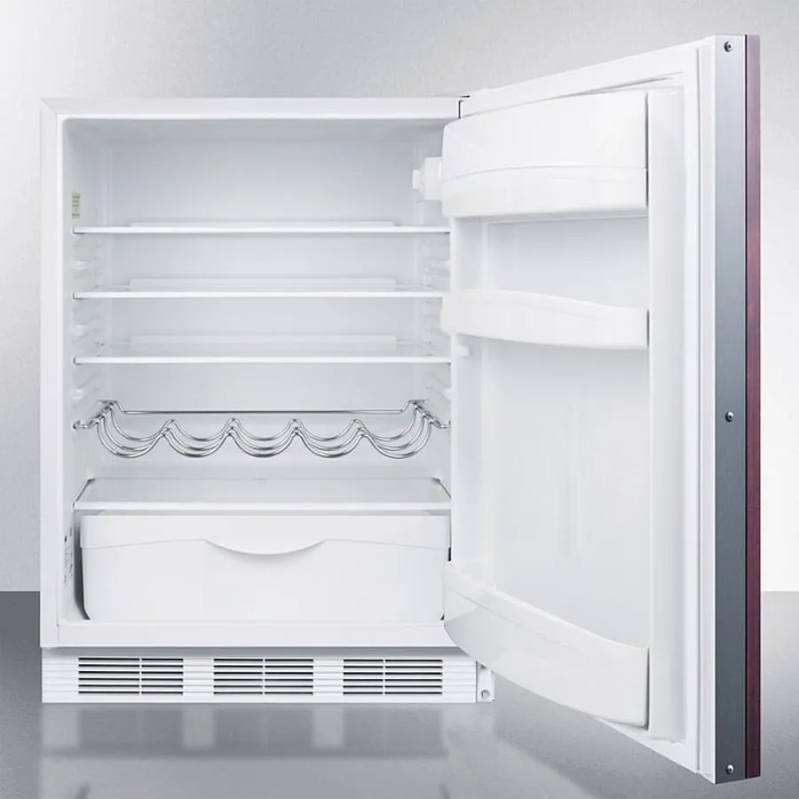 Summit FF61WBIIFADA 24 Wide Built-In All-Refrigerator. Ada Compliant