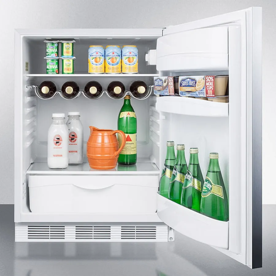 Summit FF61WBISSHH 24 Wide Built-In All-Refrigerator